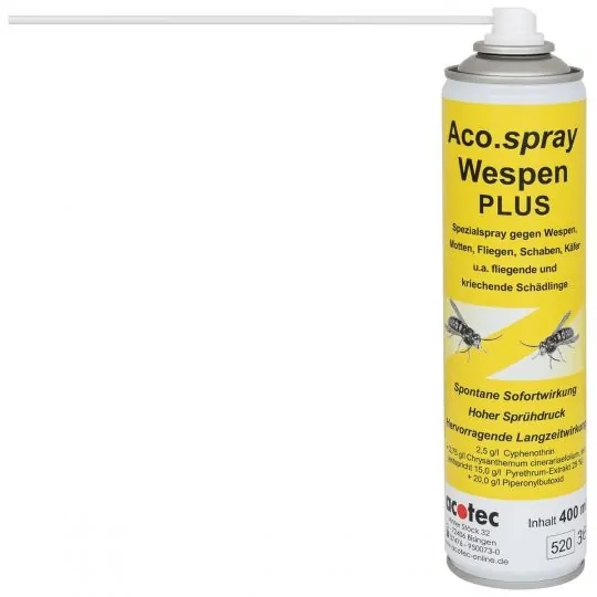 Aco.spray Wespen PLUS – Aerosol gegen Wespen & Asiatische Hornisse