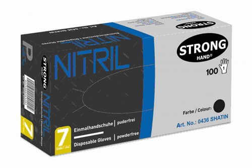 Stronghand Nitrilhandschuhe Schwarz