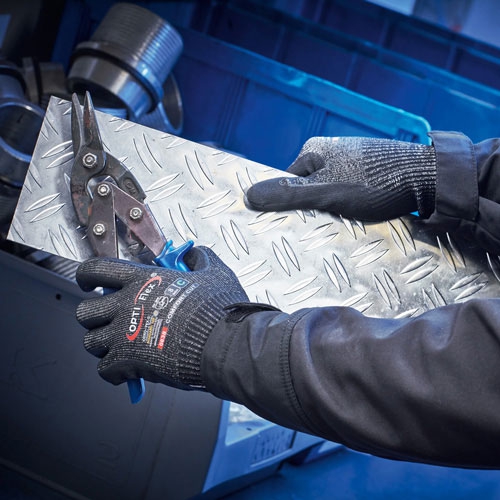 Schnittschutzhandschuh mit Nitrilschaumbeschichtung – Größe L